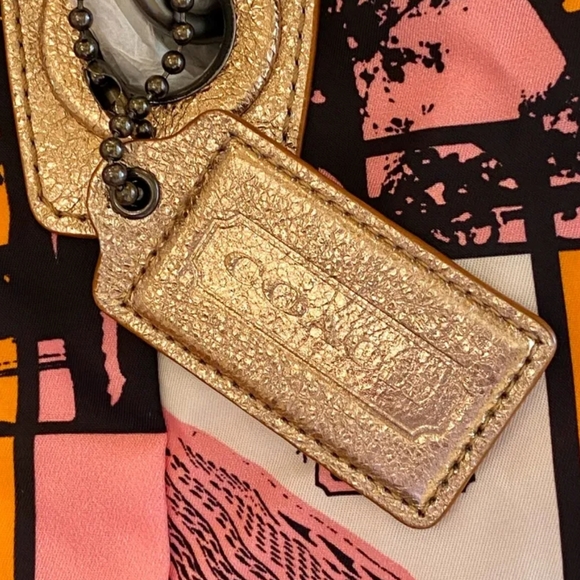 Exc COACH Large Bonnie Cashin Parker NYC Multi-Color Nylon Tote #13433 dustbag - Picture 7 of 7